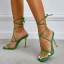 Sexy Brown Cocktail Party Womens Sandals 2022 Ankle Strap 11 cm Stiletto Heels Open / Peep Toe Sandals High Heels