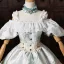Médiévale Vintage / Originale Bleu Ciel Faux Diamant En Dentelle Fleur Volants en Cascade Robe De Bal 2026 Robe Boule Bretelles Spaghetti Gonflée Manches Courtes Dos Nu Longue
