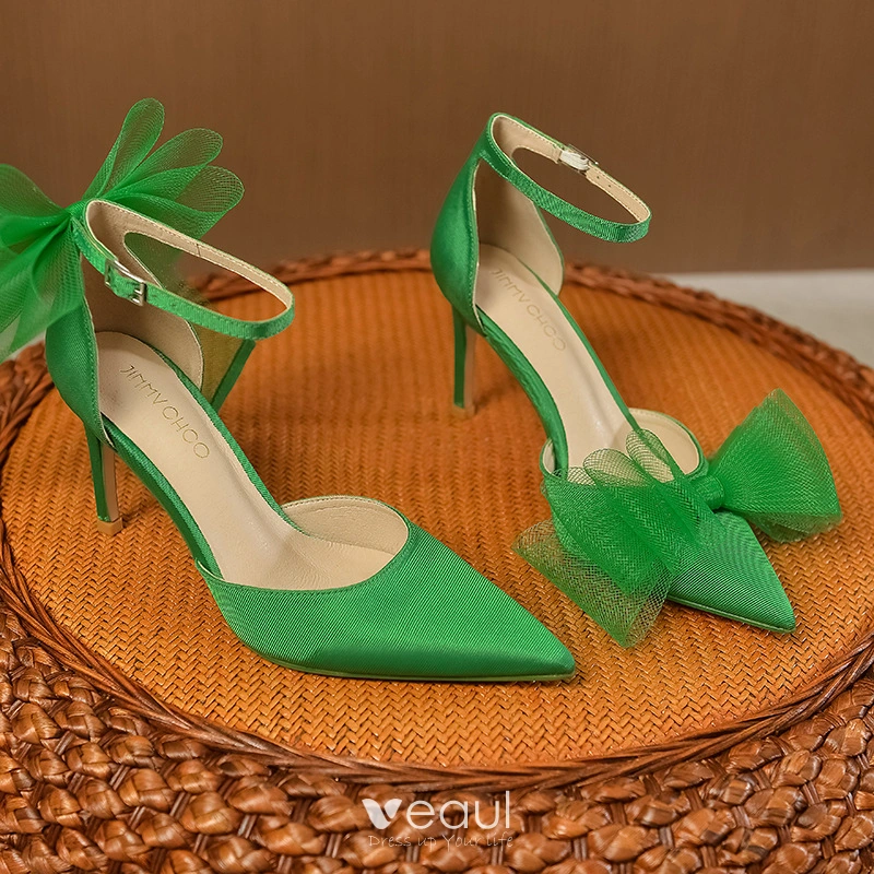 Green hot sale prom shoes