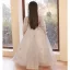 Chic / Beautiful Grey Birthday Flower Girl Dresses 2022 A-Line / Princess Scoop Neck Beading Sequins Long Sleeve Floor-Length / Long Flower Girl Dresses