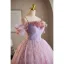 Charmant Lavande Paillettes Appliques Courte Robe De Fête 2025 Robe Boule Bretelles Spaghetti Sans Manches Dos Nu Tulle Soirée Robe De Ceremonie
