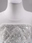 Charming Sky Blue Beading Pearl Sequins Birthday Flower Girl Dresses 2023 Ball Gown Scoop Neck Sleeveless Backless Floor-Length / Long