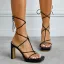 Sexy Orange Street Wear Womens Sandals 2022 X-Strap 11 cm Thick Heels Open / Peep Toe Sandals High Heels