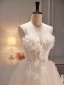 Modern / Fashion White Pearl Appliques Sequins Prom Dresses 2023 A-Line / Princess Spaghetti Straps Sleeveless Backless Floor-Length / Long Prom Formal Dresses