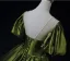 Vintage / Retro Dark Green Prom Dresses 2025 Ball Gown Scoop Neck Short Sleeve Backless Sweep Train Formal Dresses