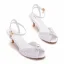 Elegant White Pearl Wedding Shoes 2023 Wedding Ankle Strap 6 cm Stiletto Heels Open / Peep Toe Sandals High Heels