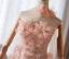 Charming Blushing Pink Appliques Glitter Pearl Rhinestone Prom Dresses 2026 A-Line / Princess Strapless Sleeveless Backless Floor-Length / Long Prom Formal Dresses