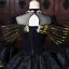 Vintage / Originale Médiévale Noire Paillettes En Dentelle Fleur Robe De Bal 2026 Robe Boule Col Haut Manches de cloche Dos Nu Longue Robe De Ceremonie