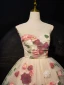 Vintage / Retro Champagne Rose Appliques Short Prom Dresses 2024 Scoop Neck Sleeveless Backless Prom Formal Dresses