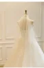 Fabulous A-Line / Princess Ivory Lace Flower Wedding Dresses 2025 Crossed Straps Floor-Length / Long Tulle Sleeveless