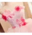 Fashion Blushing Pink Two Tone Appliques Cascading Ruffles Prom Dresses 2024 Ball Gown Strapless Sleeveless Backless Sweep Train Prom Formal Dresses