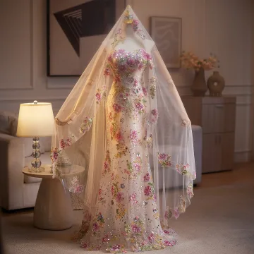 Flower Fairy Multi Colors Beading Sequins Lace Flower Prom Dresses 2025 With Shawl Trumpet Mermaid Strapless Sleeveless Backless Sweep Train Formal Dresses