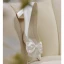 Elegant White Leather Bow Wedding Shoes 2023 Wedding 5 cm Stiletto Heels Pointed Toe Wedding Shoes High Heels