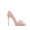 Chic / Beautiful Sage Green Prom Appliques Pumps 2024 Leather 10 cm Stiletto Heels Pointed Toe Pumps High Heels