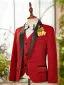 Fall Winter Red Long Sleeve Boys Wedding Suits 2025 6-piece Body Jewellery Coat Pants Shirt Tie Vest