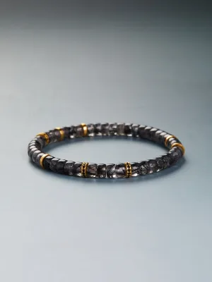 Fashion Black Handmade Natural Crystal Bracelet Accessories 2025