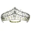Barokk Sølv Perle Rhinestone Bryllup Tiara 2022 Legering Har Tilbehor
