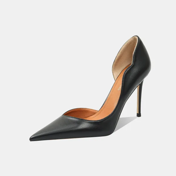 Elegant Sky Blue Evening Party Leather Womens Shoes 2026 9 cm Stiletto Heels Pointed Toe High Heels