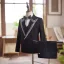 Black Long Sleeve Rhinestone 5-piece Wedding Boys Wedding Suits 2025 Body Jewellery Coat Pants Shirt Tie Vest