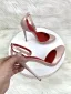 Unusual Nude Evening Party Ankle Strap Womens Shoes 2024 12 cm Stiletto Heels Pointed Toe High Heels