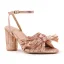 Sexy Blanche Été Vêtement de rue Sandales Femme 2023 Bride Cheville Noeud 8 cm Talons Épais Peep Toes / Bout Ouvert Sandales Talons Hauts