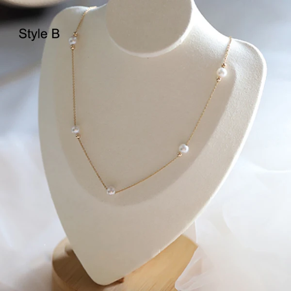 Elegant White Pearl Sterling Silver Prom Necklaces Accessories 2023