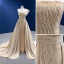 Haut de Gamme Kaki Perlage Paillettes Satin Robe De Soirée 2022 Trompette / Sirène Une épaule Sans Manches Dos Nu Chapel Train Soirée Robe De Ceremonie