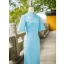 Chinese style Watermelon Tea-length Prom Cheongsam 2024 Trumpet / Mermaid High Neck Bell sleeves