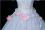 Elegant Sky Blue Appliques Prom Dresses 2025 Ball Gown Square Neckline Puffy Short Sleeve Backless Floor-Length / Long Formal Dresses