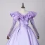 Vintage / Retro Lavender Beading Sequins Prom Dresses 2026 Ball Gown Scoop Neck Long Sleeve Backless Floor-Length / Long Prom Formal Dresses