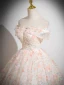 Schöne Rosa Pailletten Applikationen Ballkleider 2024 Ballkleid Off Shoulder Ärmellos Rückenfreies Lange Ball Festliche Kleider