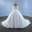 Best Charming White Beading Pearl Sequins Wedding Dresses 2022 Ball Gown Strapless Sleeveless Backless Sash Chapel Train Wedding