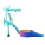 Sexy Pearl Pink Evening Party Womens Sandals 2023 Ankle Strap Bow 8 cm Stiletto Heels Pointed Toe Sandals High Heels