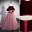 Elegant Burgundy Appliques Prom Dresses 2022 A-Line / Princess Strapless Pearl Sleeveless Backless Floor-Length / Long Prom Formal Dresses