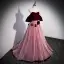 Elegant Burgundy Appliques Prom Dresses 2022 A-Line / Princess Strapless Pearl Sleeveless Backless Floor-Length / Long Prom Formal Dresses