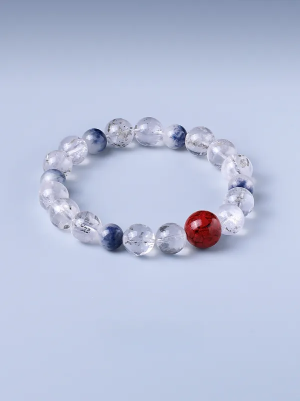 Haut de Gamme Blanche Fait main Cristal Naturel Bracelets 2025