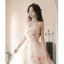 Charming White Appliques Prom Dresses 2023 A-Line / Princess Strapless Sleeveless Backless Floor-Length / Long Prom Formal Dresses