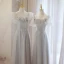 Simple Gris Robe Demoiselle D'honneur 2023 Princesse Encolure Carrée Manches Courtes Dos Nu Thé Longueur Robe Demoiselle D'honneur