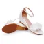 Schöne Weiß Applikationen Brautschuhe 2024 Knöchelriemen 6 cm Keilabsatz Peeptoes Hochzeit Sandaletten Hochhackige