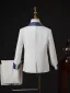Fashion Ivory 4-piece Prom Boys Wedding Suits 2023 Coat Pants Shirt Tie