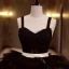 Mode Sorte Beading Perle Pailletter Cascading Flæser Gallakjoler 2022 Balkjole Spaghetti Straps Ærmeløs Halterneck Lange Galla Kjoler