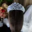 Elegant Silver Rhinestone Zircon Wedding Bridal Hair Accessories Tiara 2022