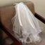 Modest / Simple White Bridal Wedding Veils 2025 Tulle