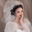 Charmant Blanche Fait main Cristal Accessoire Cheveux Mariage 2024 Alliage