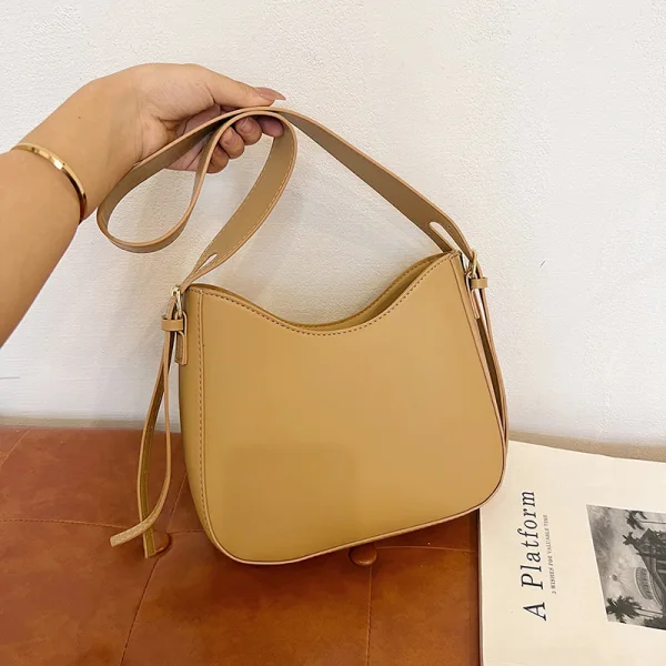 Vintage Koffie Straatkleding PU Handtas 2024