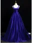 Elegant Vintage / Retro Purple Prom Dresses 2025 Ball Gown Spaghetti Straps Sleeveless Backless Floor-Length / Long Formal Dresses