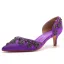 Chic / Beautiful Black Rhinestone Prom Womens Sandals 2023 5 cm Stiletto Heels Pointed Toe Sandals High Heels