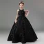 Bling Bling Black Beading Sequins Birthday Flower Girl Dresses 2024 Ball Gown Scoop Neck Sleeveless Backless Floor-Length / Long