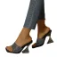 Chic / Beautiful Pool Blue Street Wear Summer Womens Sandals 2022 9 cm Stiletto Heels Crystal Open / Peep Toe Sandals High Heels