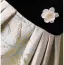 Elegant Sage Green Appliques Printing Prom Dresses 2024 Ball Gown Square Neckline Puffy Short Sleeve Backless Floor-Length / Long Prom Formal Dresses